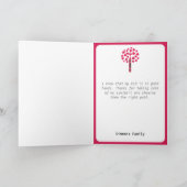 大きなクレヨンの木/先生鑑賞 サンキューカード (内部)