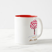 大きなクレヨンの木/先生鑑賞 ツートーンマグカップ (正面右)