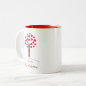 大きなクレヨンの木/先生鑑賞 ツートーンマグカップ (正面左)