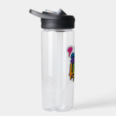 大きなグラフィティネオンのアートワークを残す ウォーターボトル (右面)