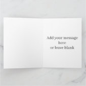 大きなグリーティングカード - 自然の鳥 イーグル カード (内部)