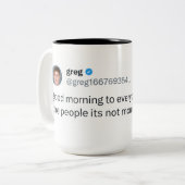 大きなグレッグのマグカップ ツートーンマグカップ (正面左)