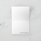 大きなグレー帝国写真 - お礼の葉書 サンキューカード (内部)