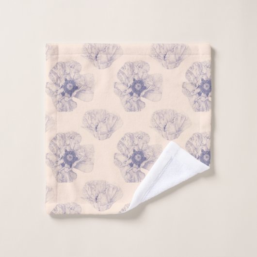 大きなケシの植物学 ウォッシュタオル (ウォッシュタオル)