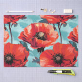 大きなケシの花 薄葉紙 (クラフト)