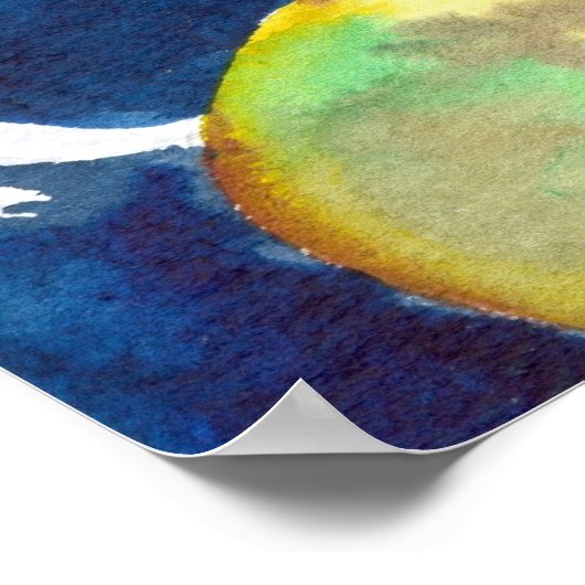 大きなコイ池 ポスター (角)