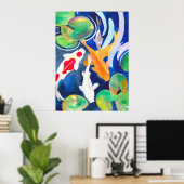 大きなコイ池 ポスター (ホームオフィス)