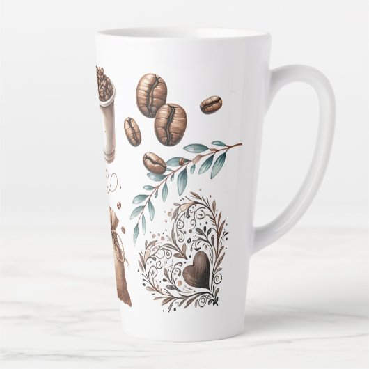 大きなコップでカップラブは淹れられてる カフェラテマグ (右)