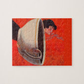 大きなコーヒーを飲む人 ジグソーパズル (横)