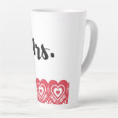 大きなコーヒーマグ カフェラテマグ (右アングル)