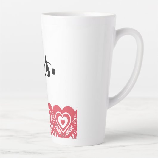 大きなコーヒーマグ カフェラテマグ (右)