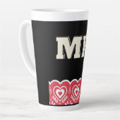 大きなコーヒーマグ カフェラテマグ (左アングル)