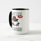 大きなコーヒーマグ – コーヒーとコイ マグカップ (正面左)