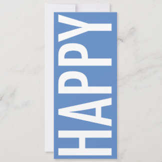 大きなサイズのフラットなホリデーカード「HAPPY」 シーズンカード
