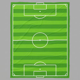 大きなサッカーフィールド/フットボールピッチ フリースブランケット