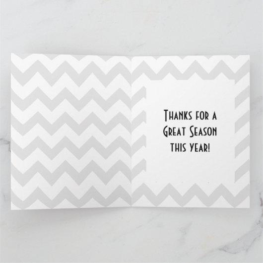 大きなサッカーボールの巨大サンキューカード サンキューカード (内部)