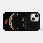 大きなサメ iPhone 15ケース (裏面横)
