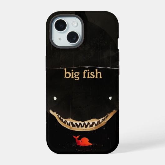 大きなサメ iPhone 15ケース (裏面)