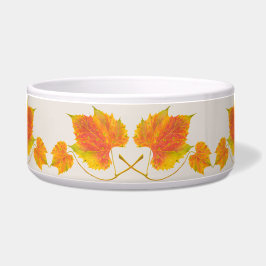 大きなサラダボウルに入った秋 ボウル