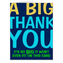 大きなサンキューカード