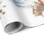 大きなサンタ雪 ラッピングペーパー (ロールコーナー)