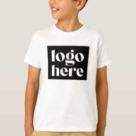 大きなシンプルなビジネス ロゴ キッズTシャツ Tシャツ