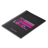 大きなジャーナルでは言えないピンクの色合い ノートブック (左側)