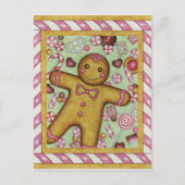 大きなジンジャーブレッド葉書 ポストカード (正面)