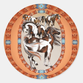 大きなステッ絵を描ク箱 ラウンドシール