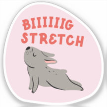 大きなストレッチ図解入りの、写真付きのキュートフランスのブルドッグピンク