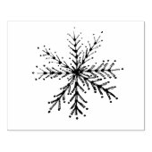 大きなスノーフレーク・スタンプ ラバースタンプ (インプリント)