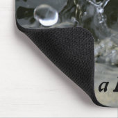 大きなスプラッシュグレーのおもしろいを作成感動的 マウスパッド (コーナー)