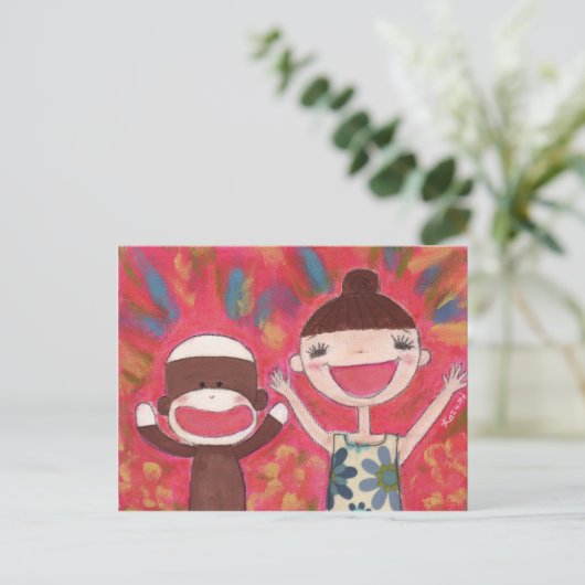 大きなスマイルはがき ポストカード (スタンド正面)