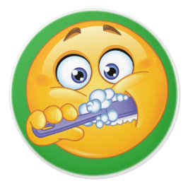 大きなスマイルブラッシング歯ドロワーノブ – SRF セラミックノブ