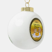 大きなスマイル セラミックボールオーナメント (左)