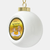 大きなスマイル セラミックボールオーナメント (右)