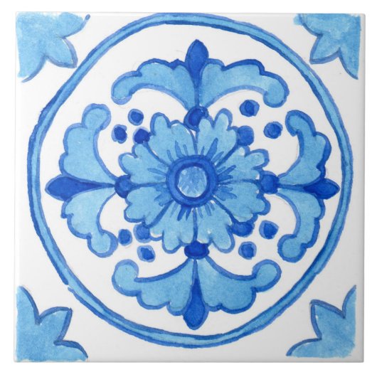 大きなセラミックのタイルインスパイアシチリア – ヌビア タイル (正面)