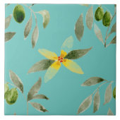 大きなセラミックタイルシチリアインスパイアー"オリーブ" タイル (正面)