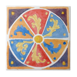 大きなセラミックタイルシチリア – スタイル"エーリス"紫 タイル