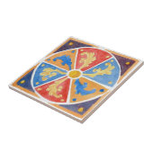 大きなセラミックタイルシチリア – スタイル"エーリス"紫 タイル (側面)