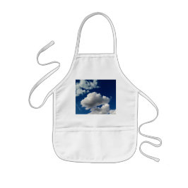 大きなソフトクラウド 子供用エプロン