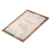 大きなタンバリンを持つサルと犬 ノートパッド (アングル)