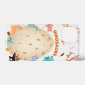 大きなダイノ卵で愛らしい水彩恐竜 Case-Mate iPhoneケース (裏面 (横))