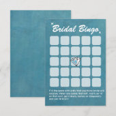 大きなダイヤモンド ティール 結婚前お祝い ビンゴ カード (正面/裏面)