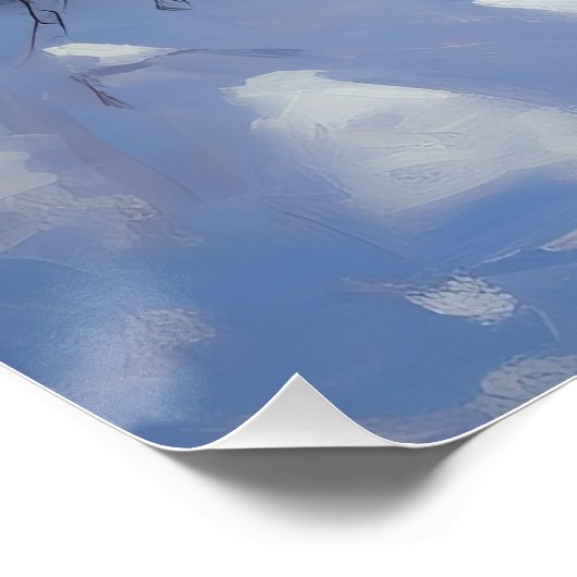 大きなダンがそれを雪のクリスマスに手放す ポスター (コーナー)