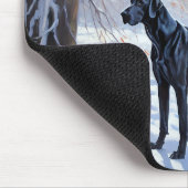 大きなダンがそれを雪のクリスマスに手放す マウスパッド (コーナー)