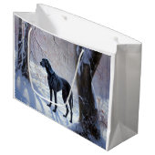 大きなダンがそれを雪のクリスマスに手放す ラージペーパーバッグ (正面アングル)