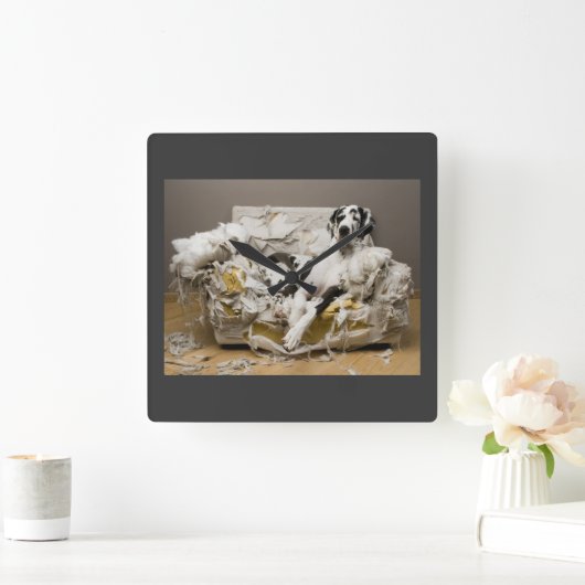 大きなダンの壁時計 スクエア壁時計 (ホーム)