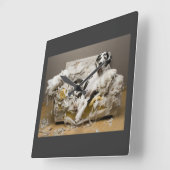 大きなダンの壁時計 スクエア壁時計 (傾斜)