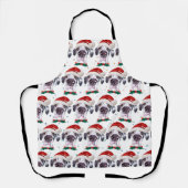 大きなダン犬がクリスマススターを育てる エプロン (正面)